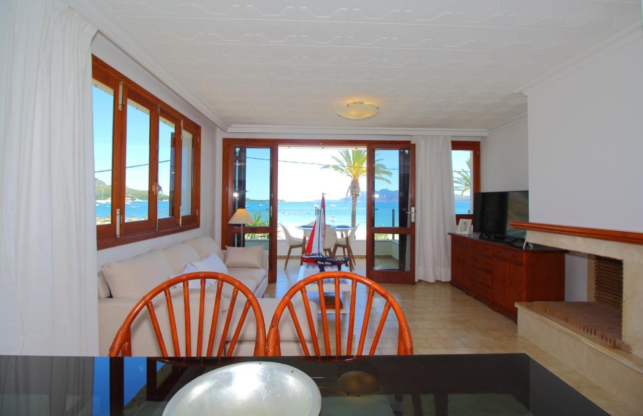 Family Seafront Apt Fantastic Seaview Pollenca Exterior photo