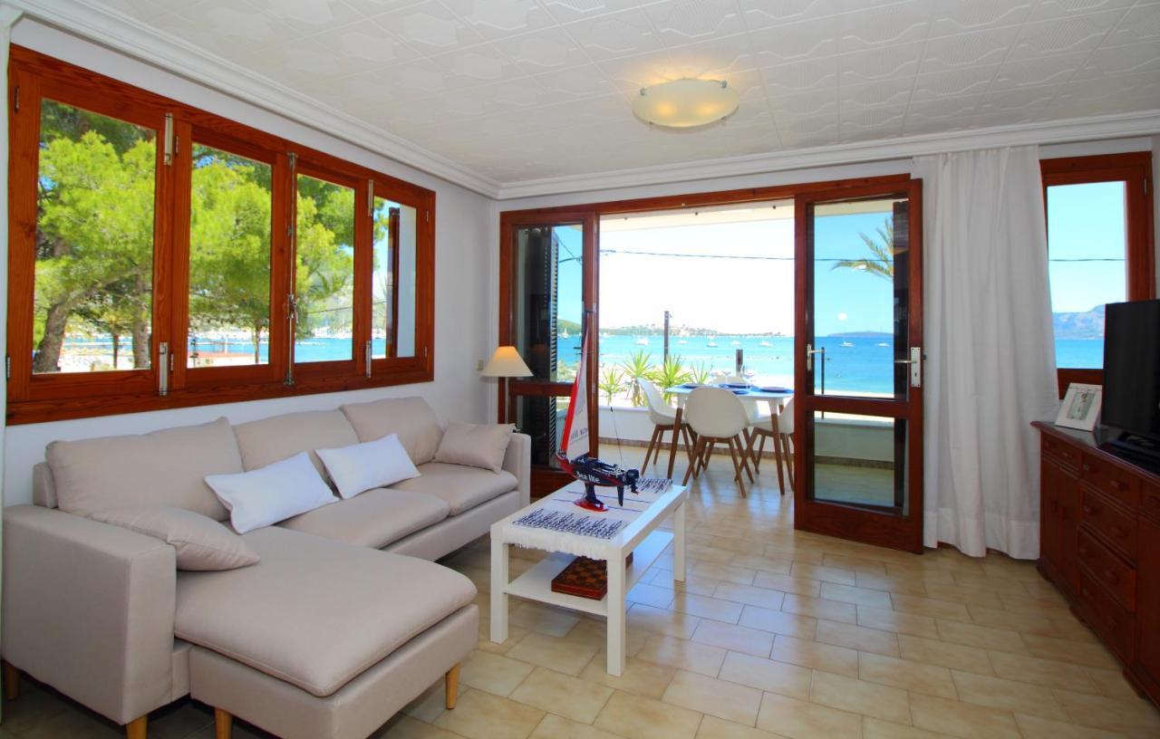 Family Seafront Apt Fantastic Seaview Pollenca Exterior photo